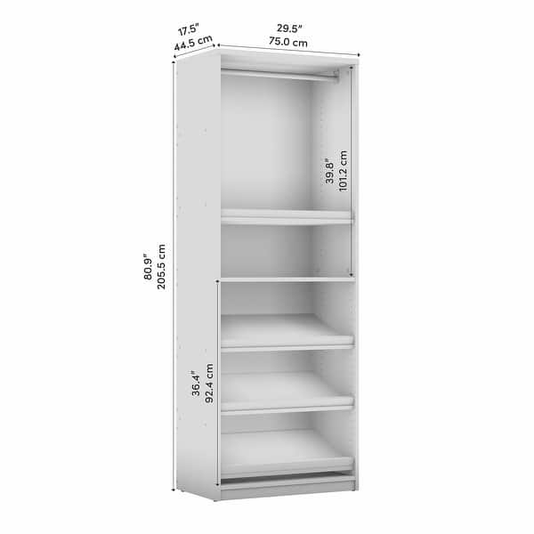 Cielo 30W Closet Organizer by Bestar
