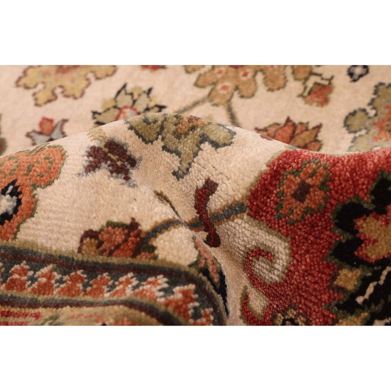 ECARPETGALLERY Hand-knotted Jules Sultane Ivory Wool Rug - 8'11 x 12'0