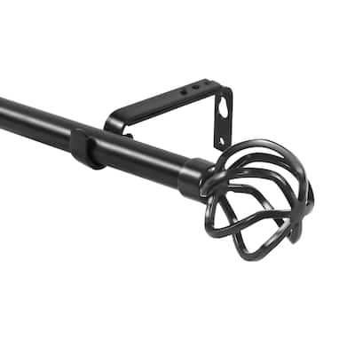 1-inch Diameter Zeffoli Adjustable Single Drapery Curtain Rod