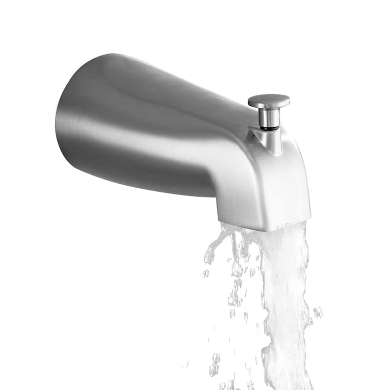 Tub Spout with Standard NPT 1/2" Connection - Brushed Nickel - 5.5 in. - 5.5"