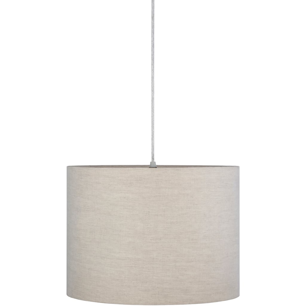 Nevylle Ivory Cotton Drum Pendant - 12"H x 16"W x 16"D