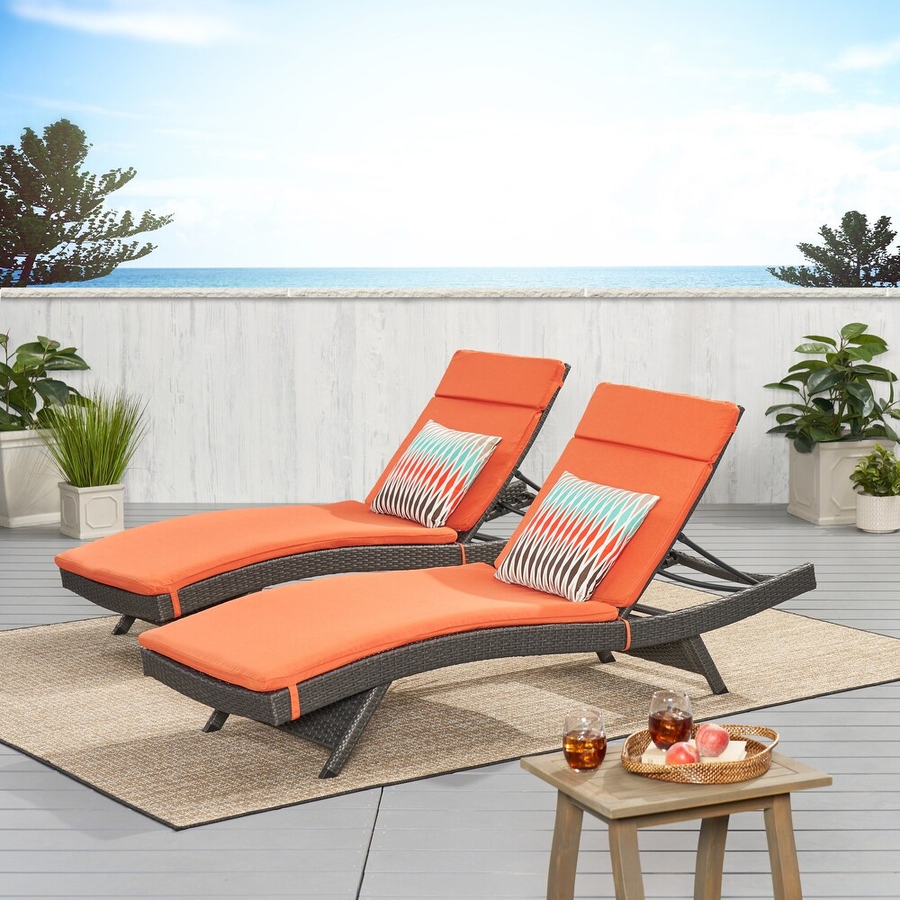 Orange outdoor chaise lounge 2025
