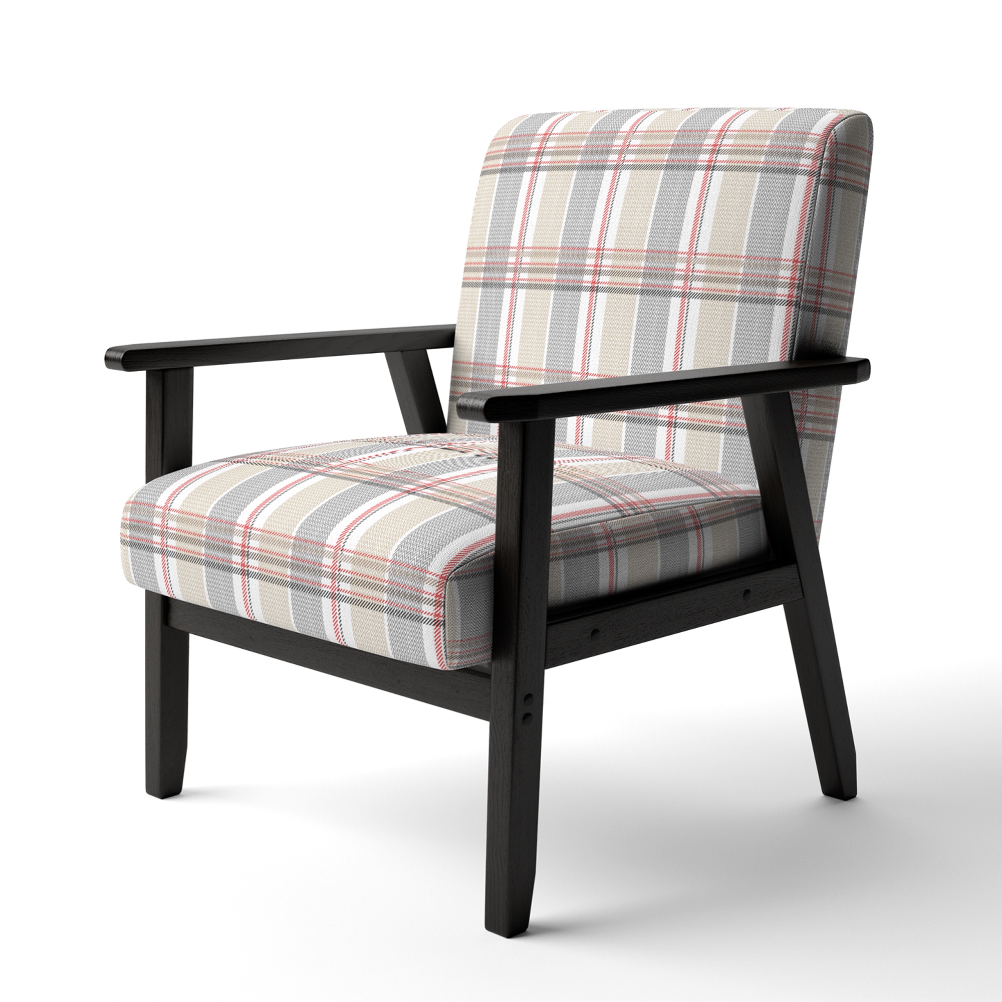 Cream tartan chair online