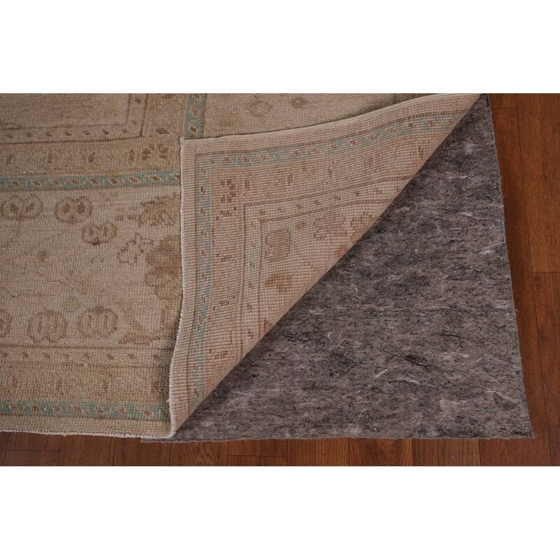 Earth Tone Oushak Vegetable Dye Area Rug Handmade Wool Carpet - 8'1" x 11'0"