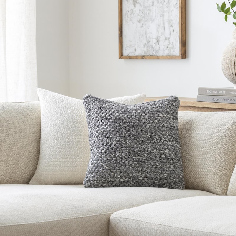Byron Modern & Contemporary Abstract Accent Pillow - 22"L x 22"W - Feather Down