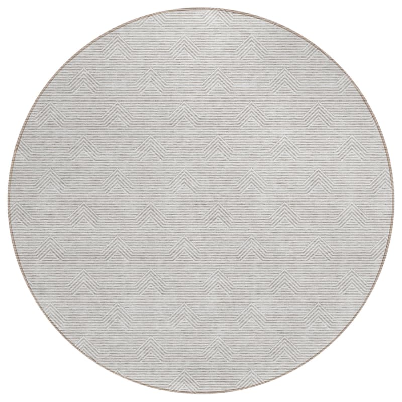 Machine Washable Indoor/ Outdoor Chantille Contemporary Stripe Rug