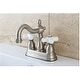 preview thumbnail 3 of 19, Kingston Brass Heritage 1.2 GPM Deck Mounted Centerset Bathroom Faucet