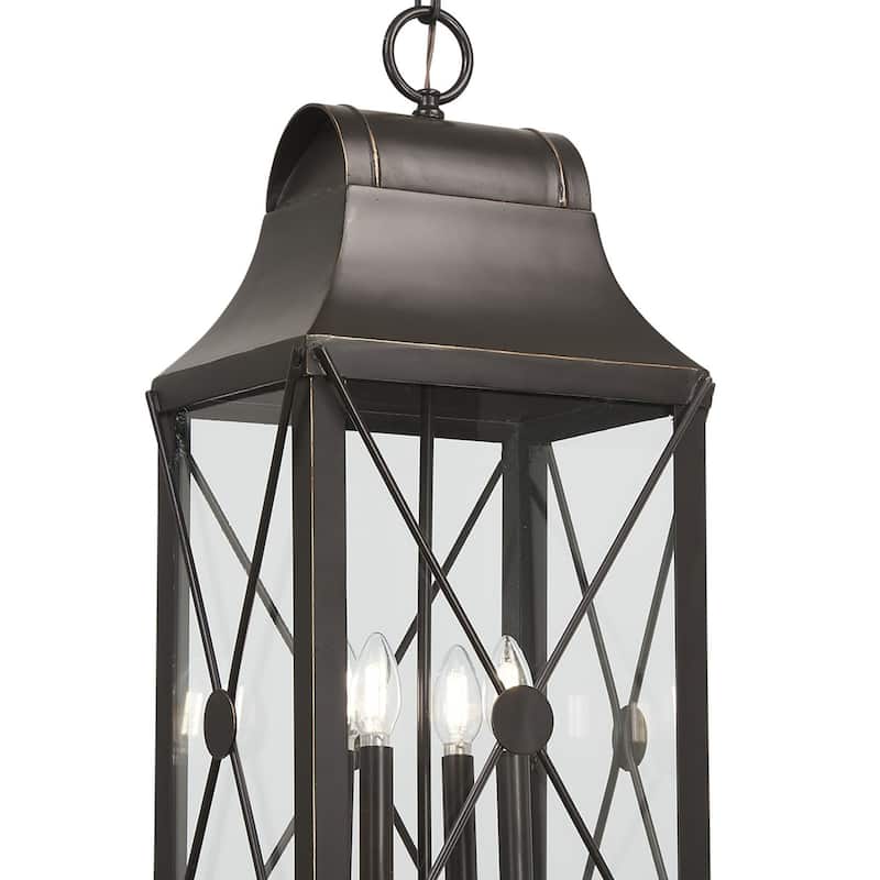 The Great Outdoors 73298 De Luz 4 Light 12-1/2" Wide Outdoor Pendant