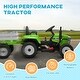 preview thumbnail 9 of 8, 12V Ride on Tractor with Trailer - Green