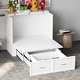 preview thumbnail 8 of 18, 44.4"Murphy Bed Chest with Drawers For Home Office or Small Room