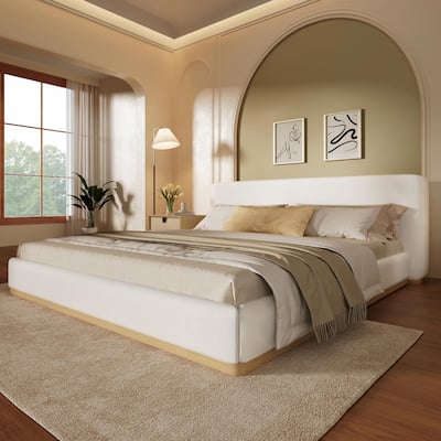 Elegant Upholstered Bed with Solid Wood Frame - Unlock a New Level of Comfort