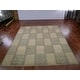 preview thumbnail 2 of 9, SAFAVIEH Hand-knotted Santa Fe Sijke Modern Wool Rug 4' x 6' - Sage/Ivory - Rectangle