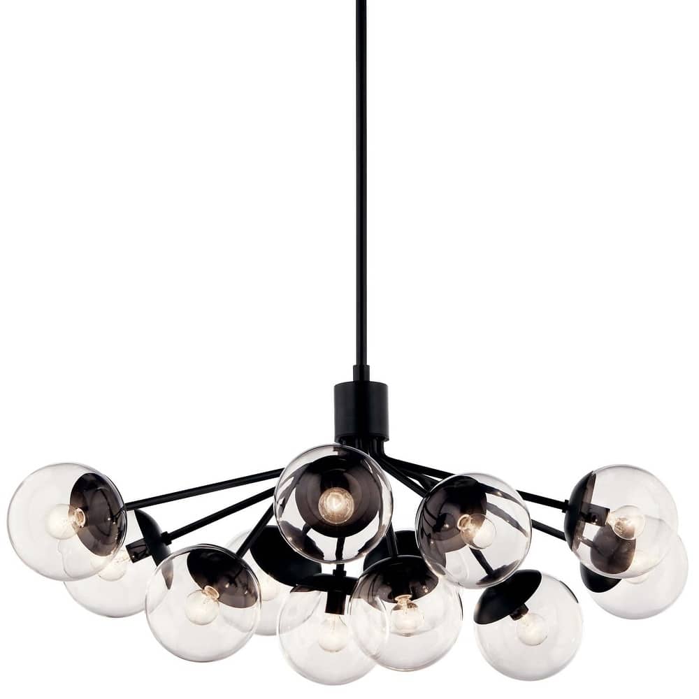 Kichler 52703CLR Silvarious 12 Light 48" Wide Chandelier with Clear