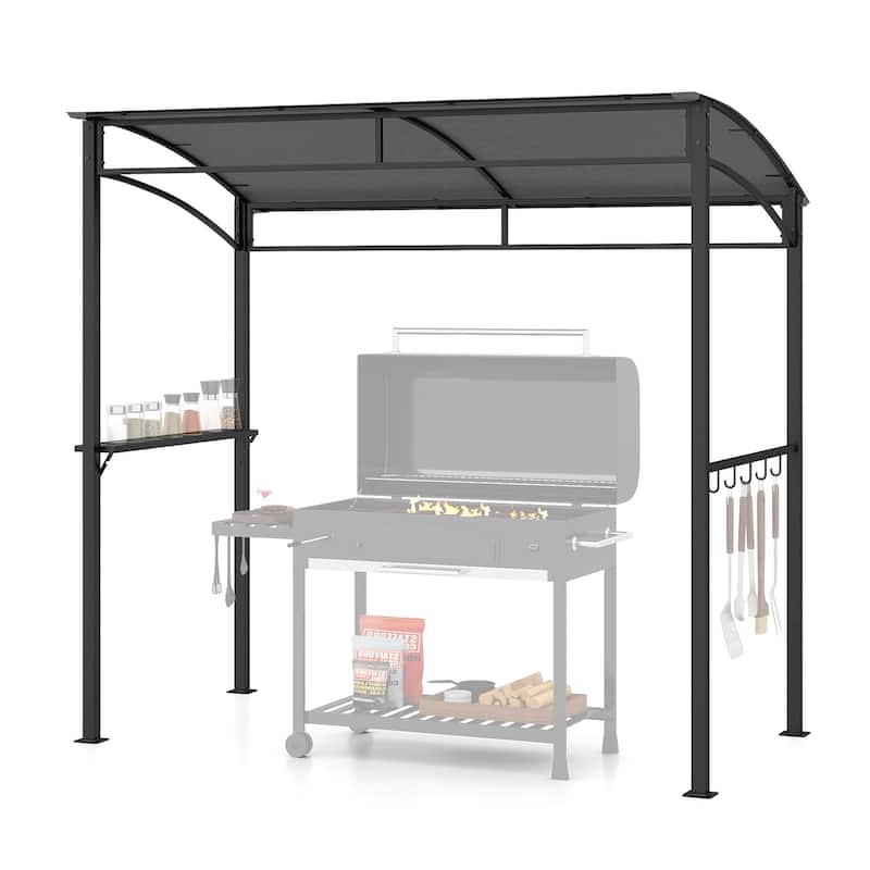 Costway 7'x4.5' Grill Gazebo Outdoor Patio Garden BBQ Canopy Shelter