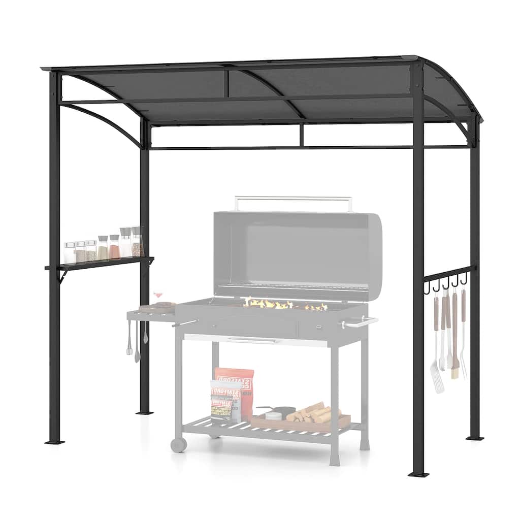 Costway 7'x4.5' Grill Gazebo Outdoor Patio Garden BBQ Canopy Shelter