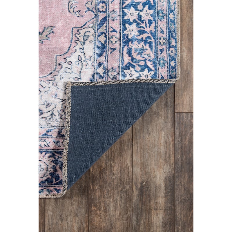 Momeni Medallion Pattern Polyester Area Rug