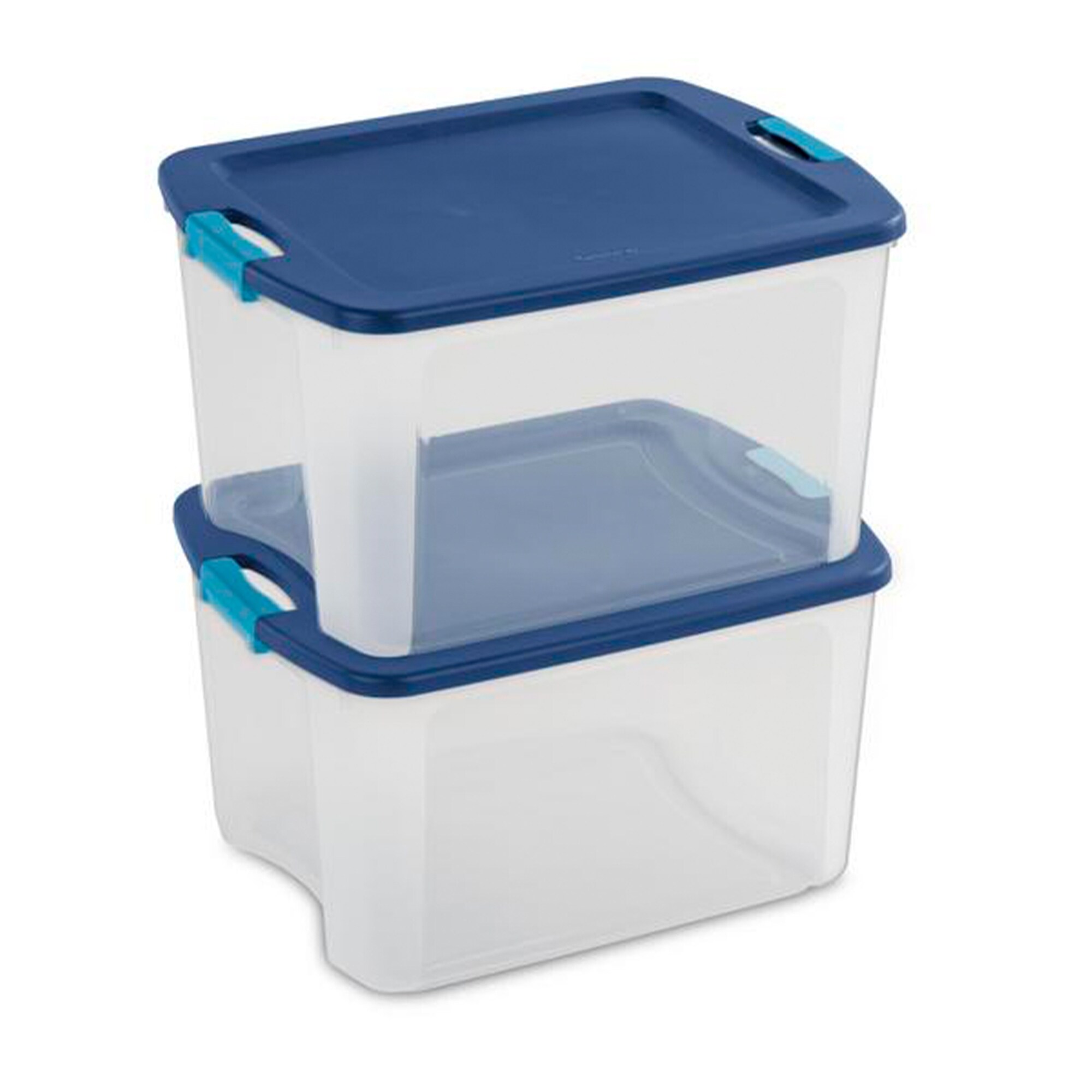 Sterilite 56 Quart Latching Stackable Wheeled Storage Container w/ Lid (4 Pack)