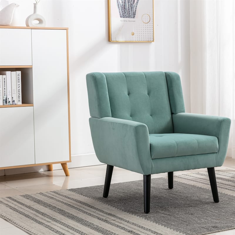 Modern Soft Material Ergonomics Accent Chair Living Room Chair Bedroom Chair Home Chair With Legs For Indoor Home