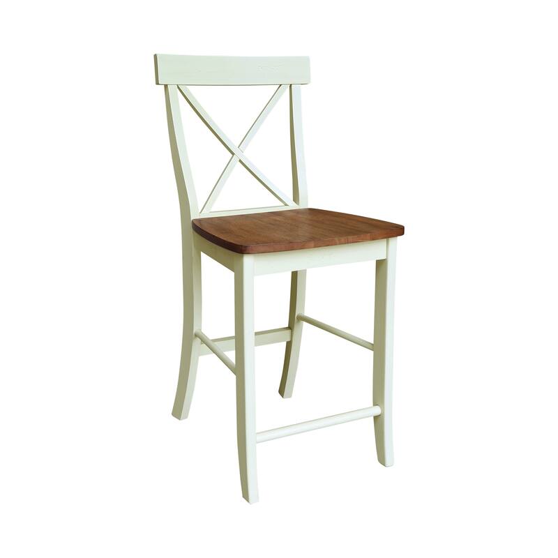 36 in Solid Wood Round Top Counter Height Dining Table with Stools