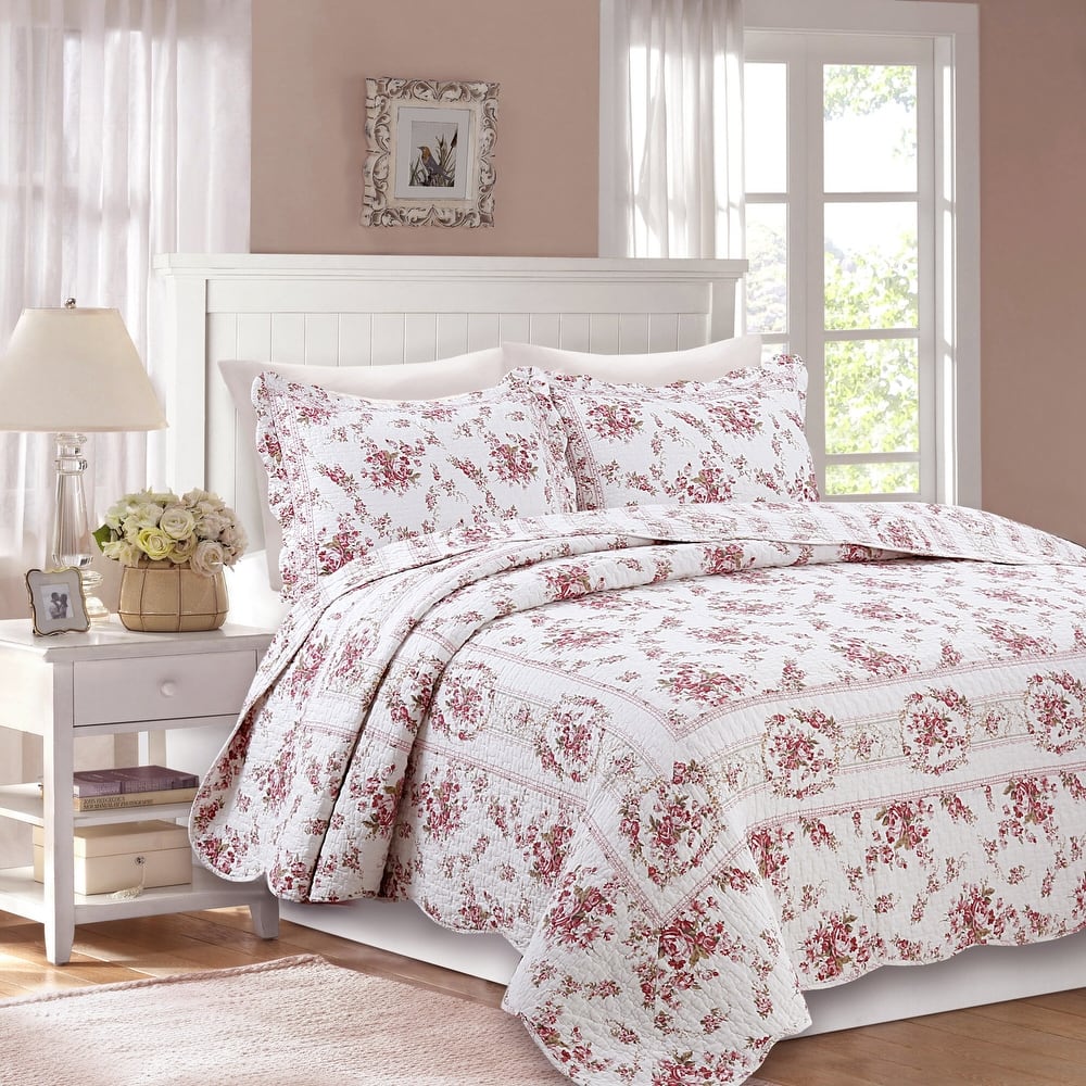 The Gray Barn Ravens Way Vintage Rose Cotton Quilt Bedding Set