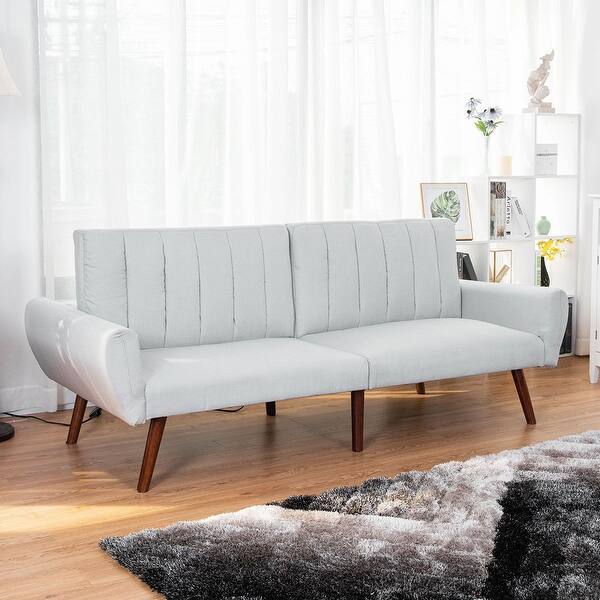 Shop Costway Sofa Futon Bed Sleeper Couch Convertible Mattress