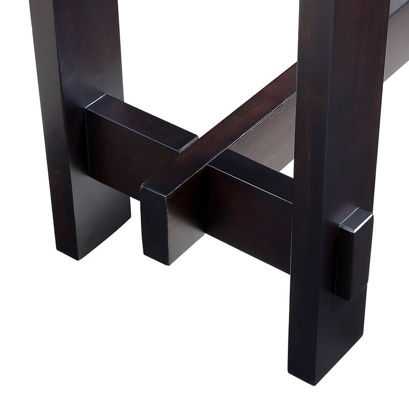 Mid Century Farmhouse Fluted Console Table with Storage Drawers