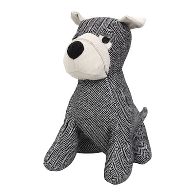 Decorative Dog Door Stop - 2.3 lb. Weighted Door Stopper - 10"H x 6.8"L x 9"W