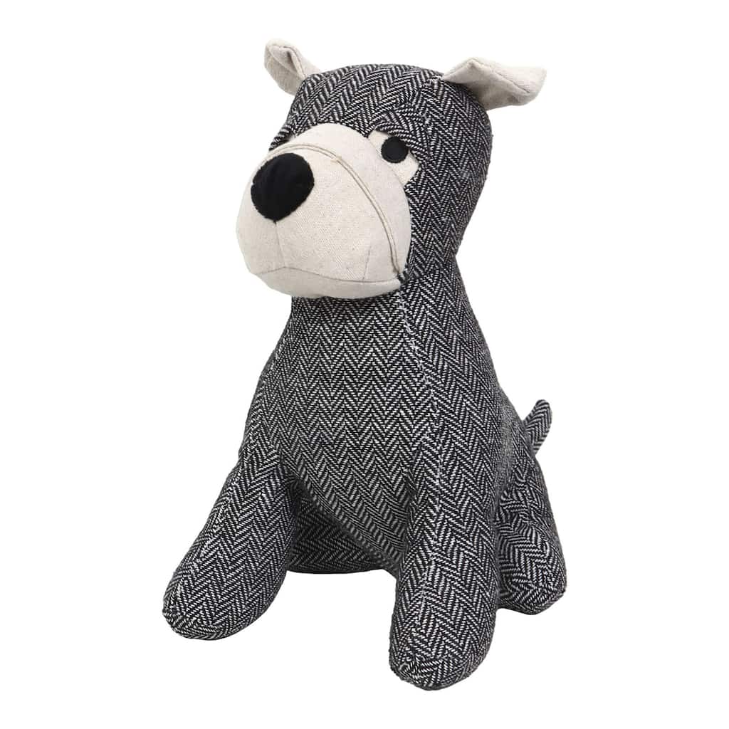 Decorative Dog Door Stop - 2.3 lb. Weighted Door Stopper - 10"H x 6.8"L x 9"W