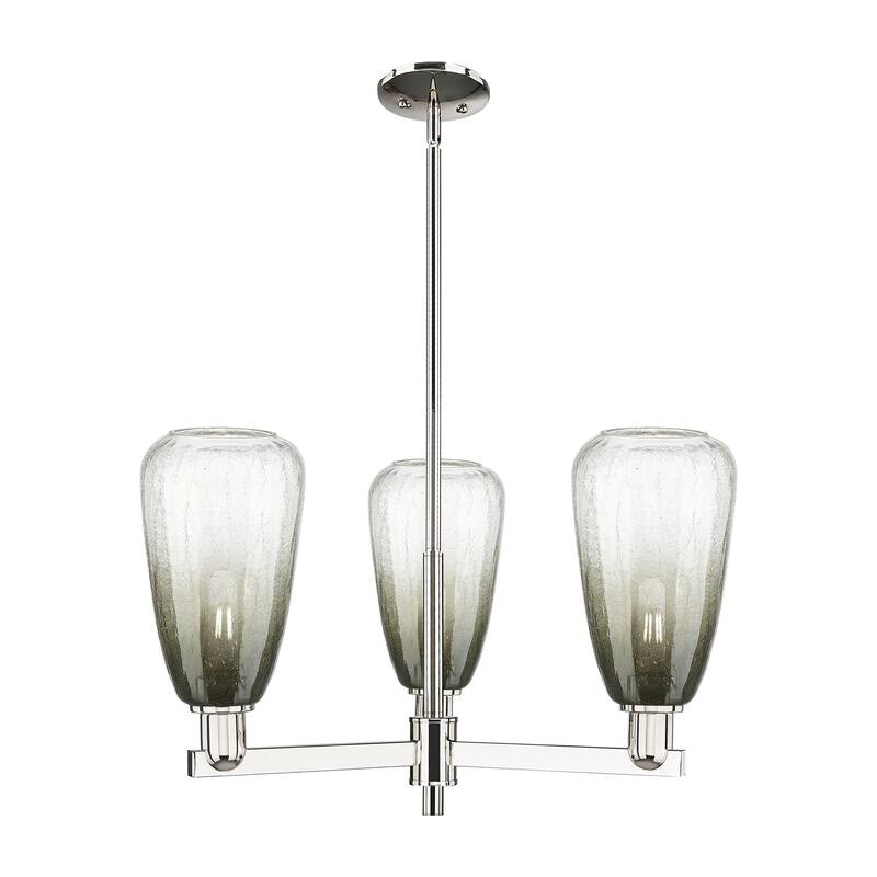 Innovations Lighting Downtown Urban - Brookhaven Almond - 3 Light 18" Stem Hung Chandelier