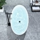 preview thumbnail 8 of 12, Altair Elbow 67" x 32" Flatbottom Freestanding Acrylic Soaking Bathtub in Glossy White