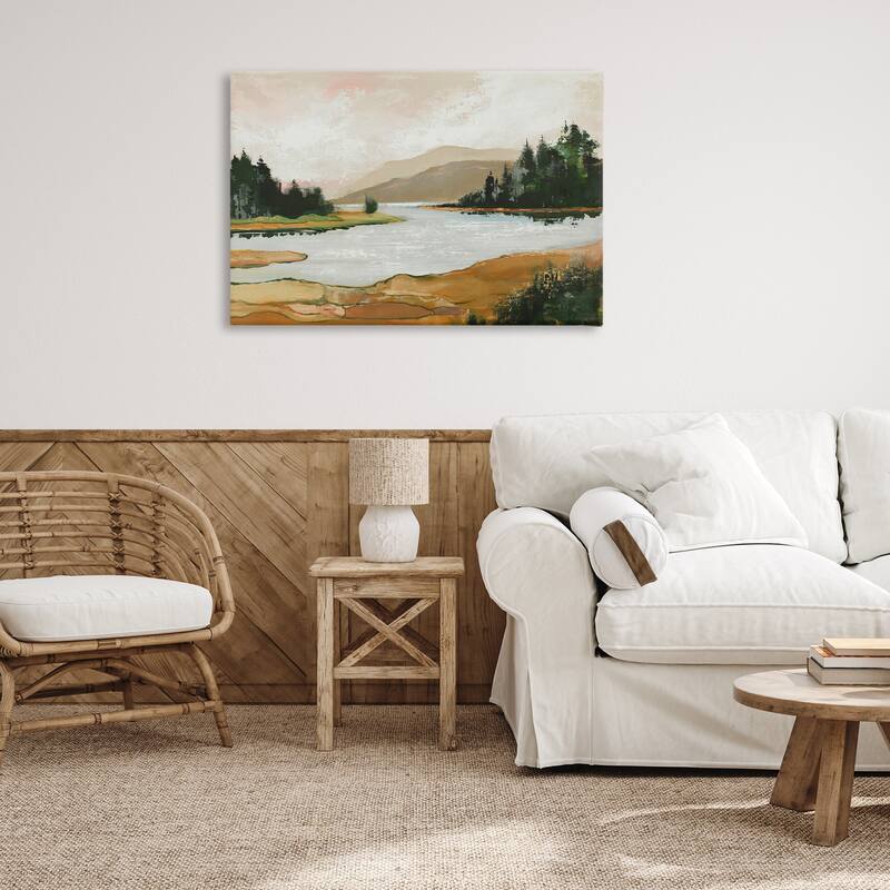 Stupell Relaxing Valley Lake Canvas Wall Art Design By Max Maxx