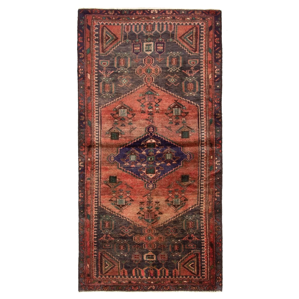 ECARPETGALLERY Hand-knotted Andelz Dark Red Wool Rug - 3'2 x 6'4