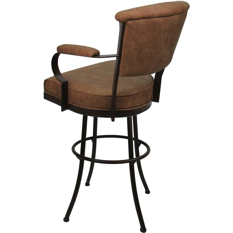 Miami Extra Tall 34" Spectator Metal Bar Stool on Noam Base - 34" Seat Height
