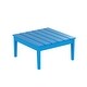 preview thumbnail 23 of 56, Laguna Poly Eco-Friendly 32-inch Square Outdoor Coffee Table Pacific Blue