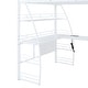 preview thumbnail 45 of 43, High Loft Bed with L-Shaped Desk and Storage Shelves, Metal Platform Bed with Curved Guardrail, USB Ports and Wireless Charging