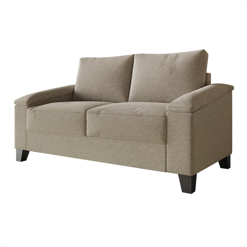 CraftPorch Simple Linen Upholstered 2-Piece Living Room Set
