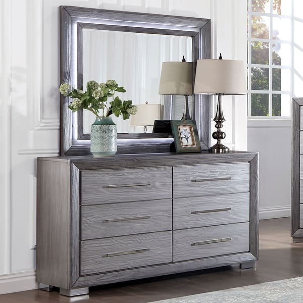 grey dresser canada Orlando 6-Drawer Dresser - Grey