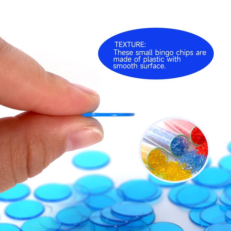 GSE™ 500-Pack 3/4-inch Plastic Bingo Chips for Bingo Game, Counting, Sorting, Science, Educational Markers
