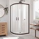 preview thumbnail 11 of 59, DreamLine Prime 36 in. x 36 in. x 74 3/4 in. Sliding Shower Enclosure and Shower Base Kit - 36" x 36" - 36" x 36" Oil Bronze; White; Clear Glass