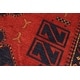 preview thumbnail 7 of 6, Antique Tribal Kargahi Emelia Rust Blue Wool Rug - 6'6 x 10'0 - 6'6" x 10'0"