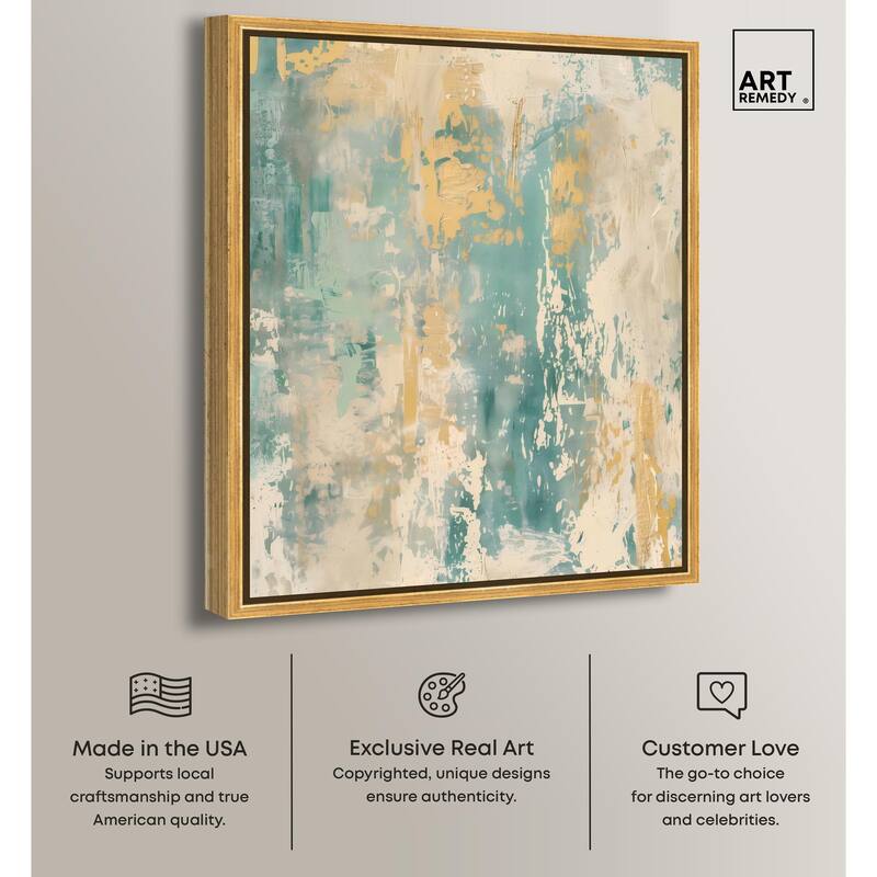 Minted Ivory I Canvas by Art Remedy