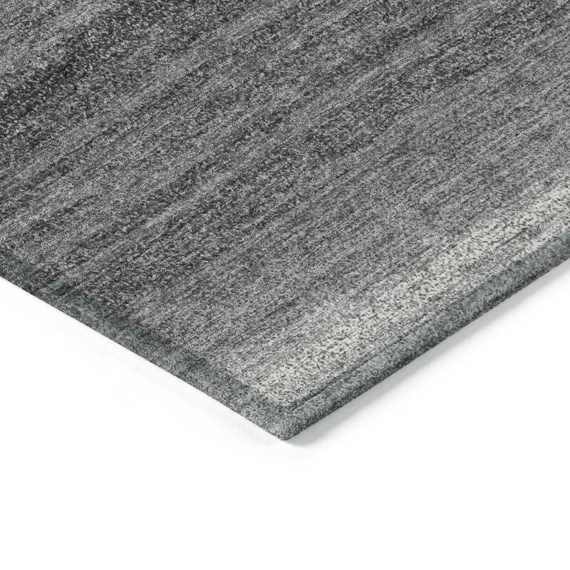 Machine Washable Indoor/ Outdoor Ombre Stripe Chantille Rug