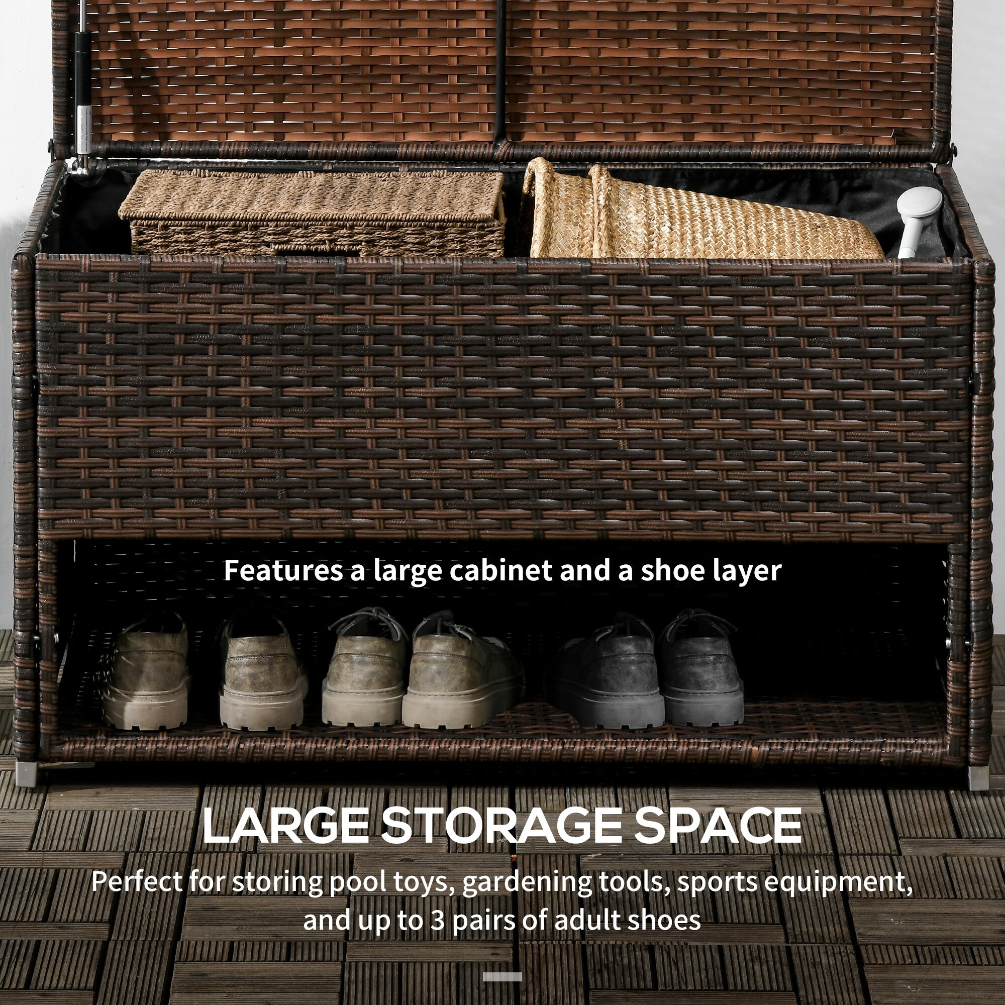 Outside storage for shoes deals