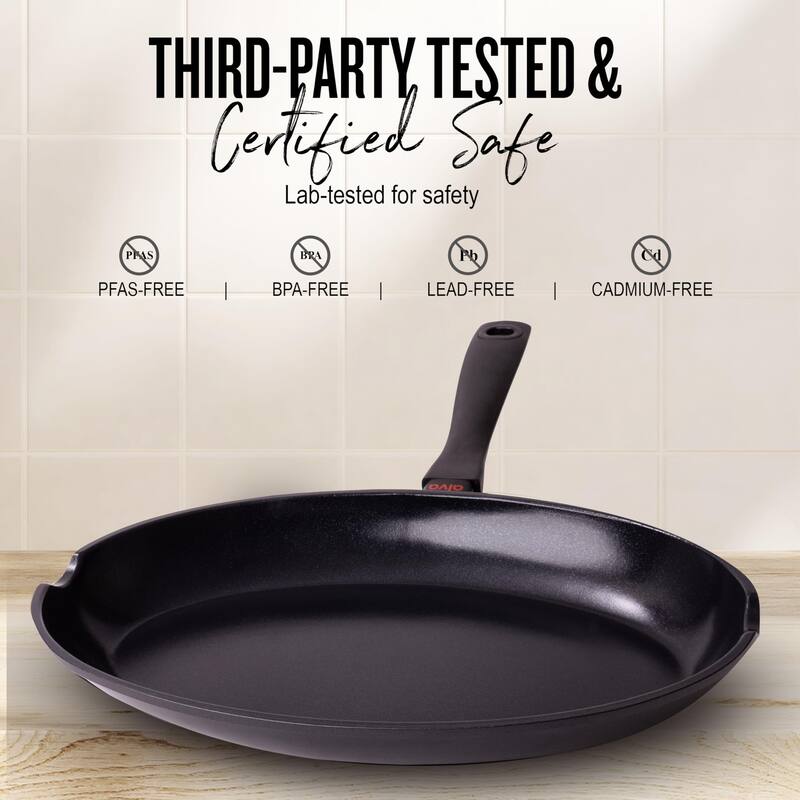 Alva Energy Ceramic Nonstick Fish Pan 13.4" Oval Frying Pan for Cooking Fish