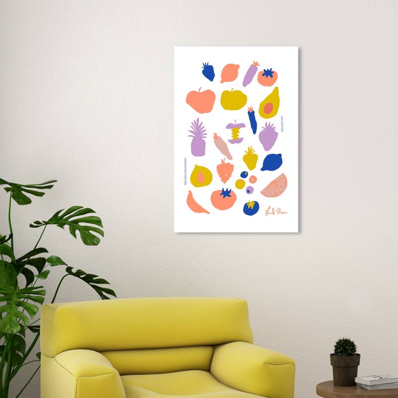 Wynwood Studio Canvas Food and Cuisine Fruits and Veggies Orange and Pastel Orange Modern & Contemporary Wall Art Canvas Print - 20 x 30