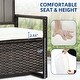 preview thumbnail 5 of 14, Moasis 70 Gallon Patio Storage Bench PE Rattan for Garden Tools