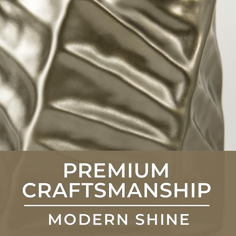 Aria Home Silver Ceramic Vase Set Modern Sculptural Decor