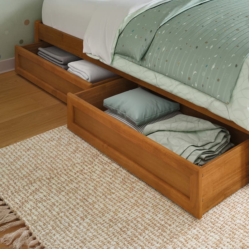 Barcelona Panel Platform Bed with Storage Drawers