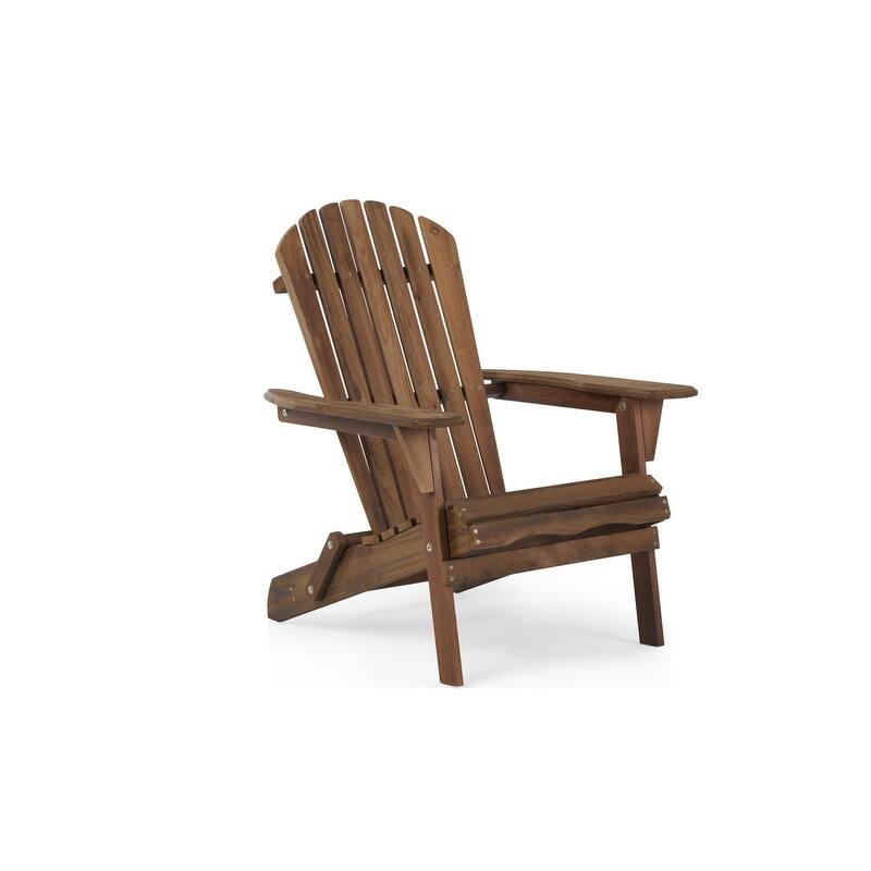 Set of 2 Garden Outdoor Solid Wood Folding Adirondack Chair