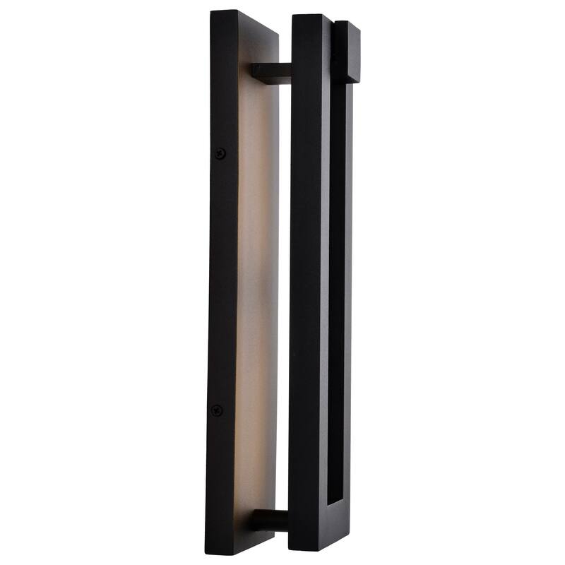 Crew 32 Watt 15 Inch LED Outdoor Sconce Sand Black Finish - Sand Black